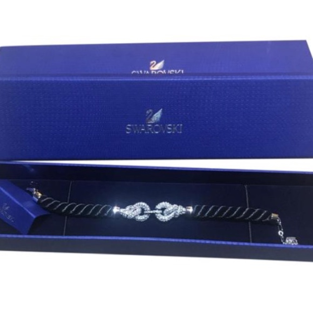 Swarovski Black Nice Bracelet Silver